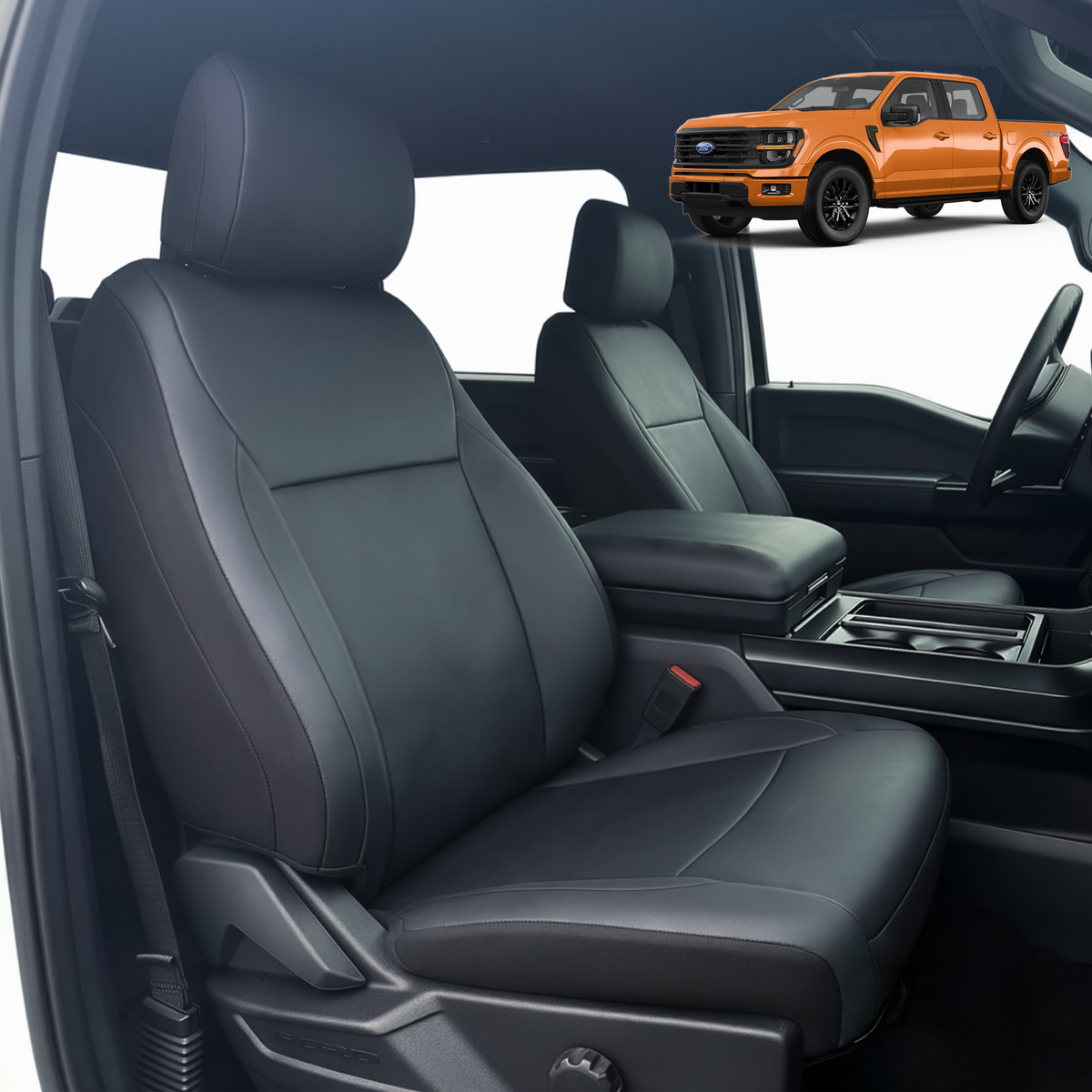 Easy Jacket EB-EAFOB7272BK - Ford F150 Super Crew 2023+ with center top storage