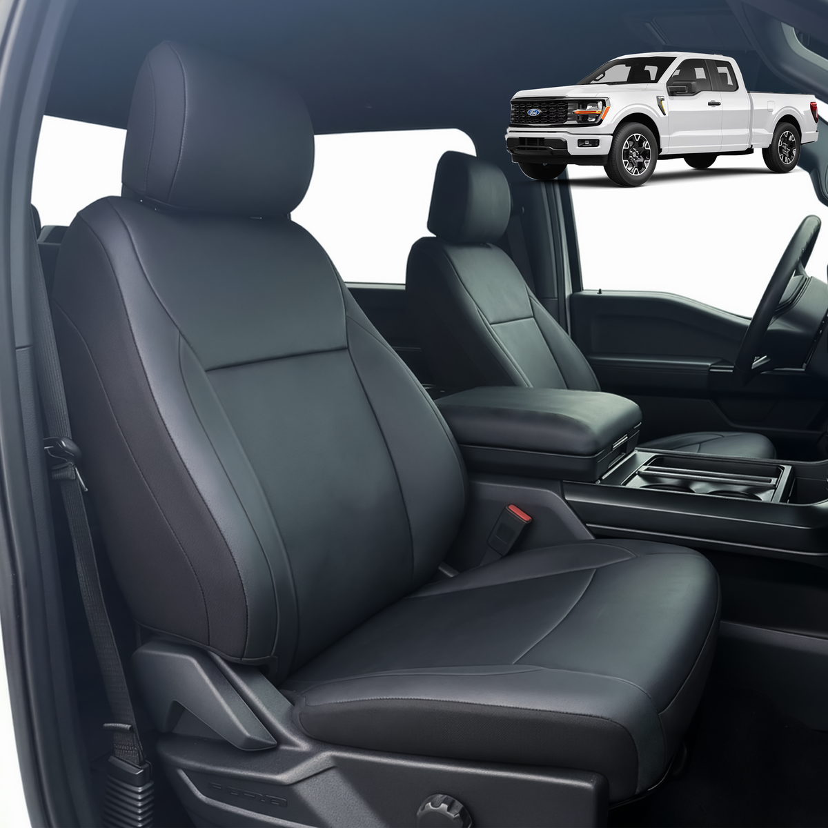 Easy Jacket EB-EAFOB7276BK - Ford F150 Super Cab 2023+ without center top storage